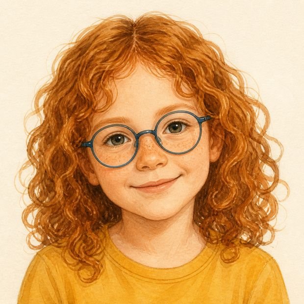 Le même visage, redessiné dans le style du livre